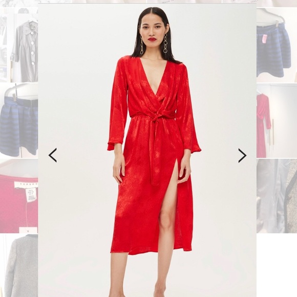 Topshop Dresses & Skirts - Topshop Snake Jacquard Knot Dress